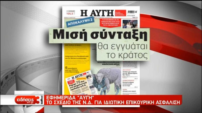 Πολιτική αντιπαράθεση με αφορμή δημοσίευμα για τις επικουρικές συντάξεις (video)