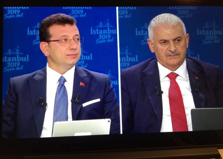 Η τηλεμαχία των υποψηφίων δημάρχων της Κωνσταντινούπολης