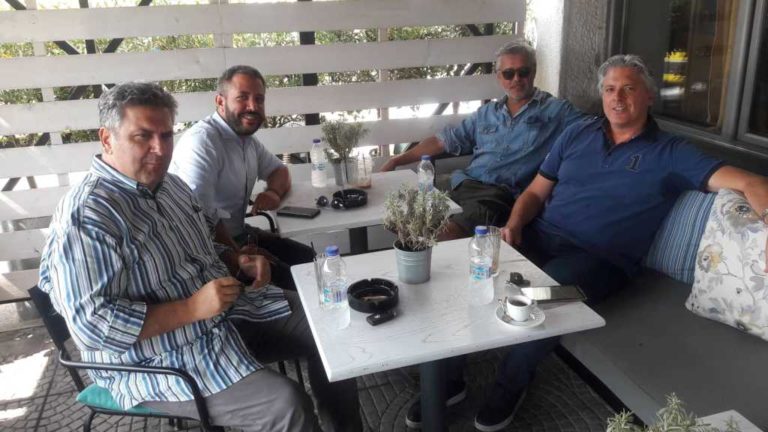 Συνάντηση Μεϊκόπουλου- Πρόεδρου Αποσταγματοποιών- Οινοποιητικού Ν. Αγχιάλου