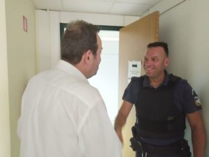 Κομοτηνή:Το Αστυνομικό Μέγαρο Κομοτηνής επισκέφτηκε  Δημήτρης Χαρίτου.
