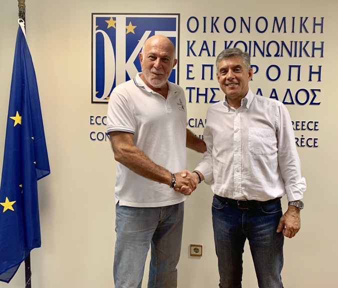 Με τον πρόεδρο της ΟΚΕ συναντήθηκε ο Κ. Αγοραστός