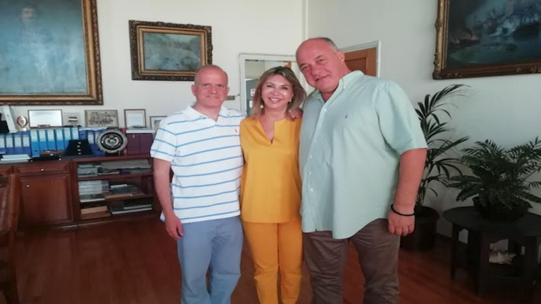 Το δήμαρχο Βόλου Αχιλλέα Μπέο επισκέφθηκε η Ζέτα Μακρή