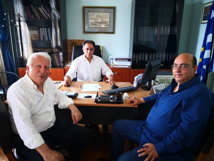 Συνάντηση με το Δήμαρχο Μυτιλήνης Σ.Κύτελη, είχε σήμερα ο Δήμαρχος Δυτικής Λέσβου Τ.Βέρρος