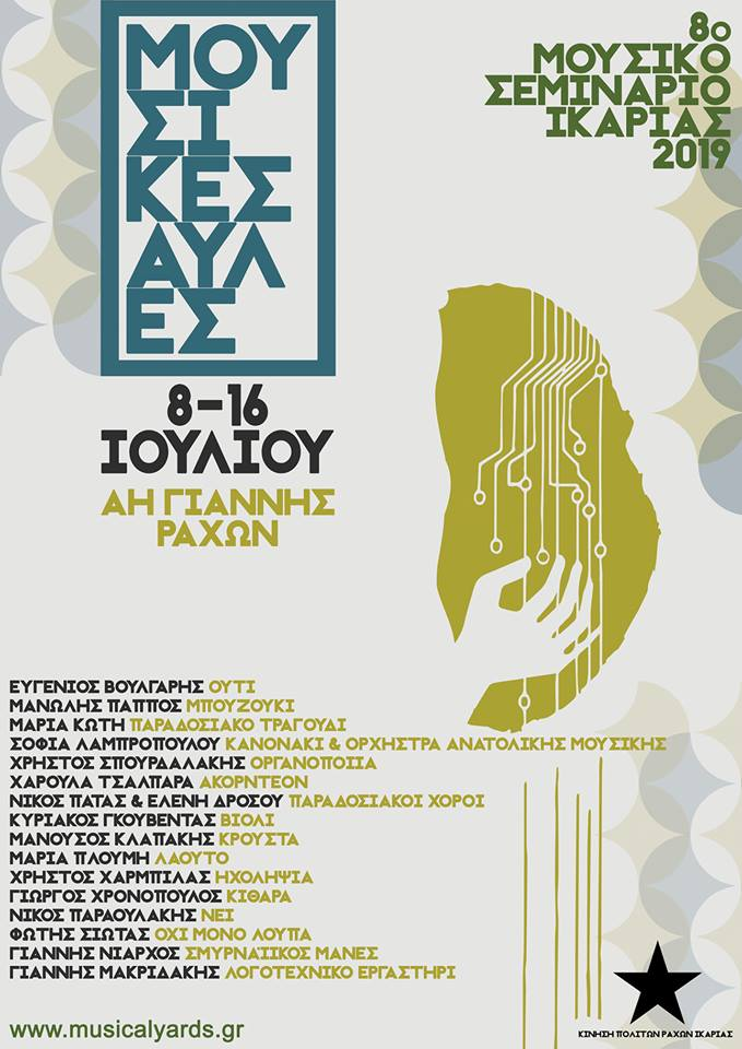Μουσικές Αυλές – 8ο Μουσικό Σεμινάριο Ικαρίας 8-16 Ιουλίου 2019