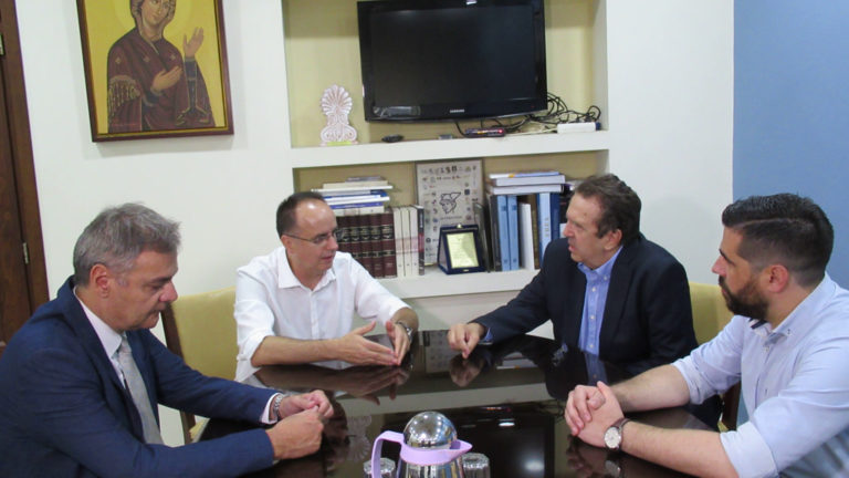 Με τον πρόεδρο της Ελληνικής Συνομοσπονδίας Εμπορίου συναντήθηκε ο Α. Οντόπουλος