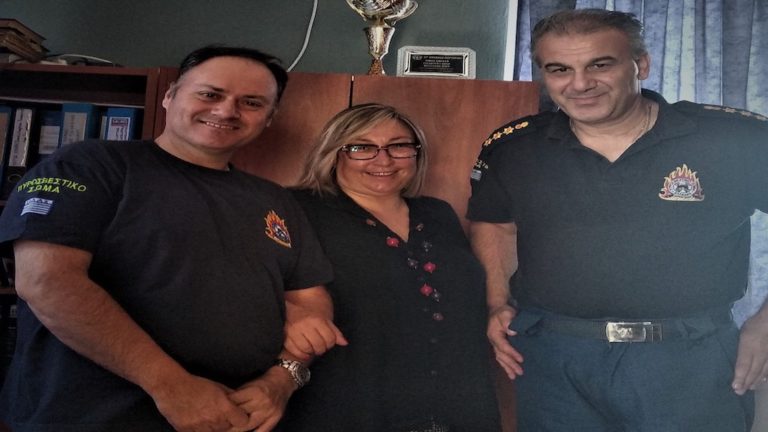 Στην Πυροσβεστική Υπηρεσία η Φωτεινή Κοκκινάκη