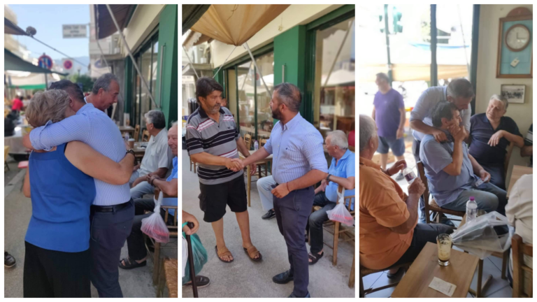Ο Αλέξανδρος Μεϊκόπουλος στη Ν. Ιωνία την επομένη των εκλογών