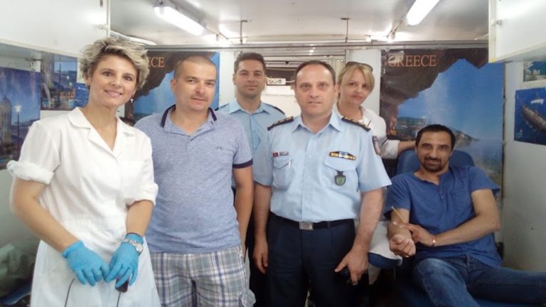 Αστυνομικοί έδωσαν αίμα στη μνήμη συναδέλφου τους