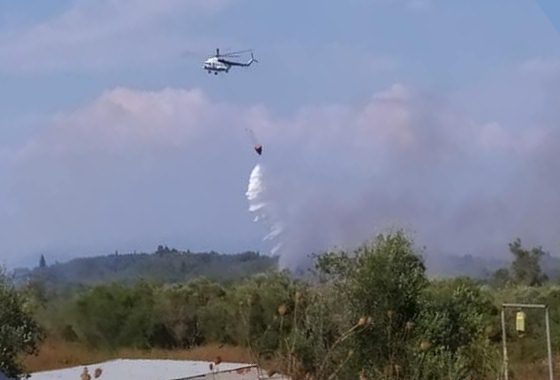 Κέρκυρα: Μάχη με τις φλόγες στα Κρητικά Λευκίμμης