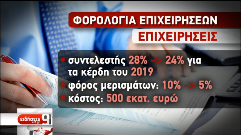 Μείωση της φορολογίας στις επιχειρήσεις (video)