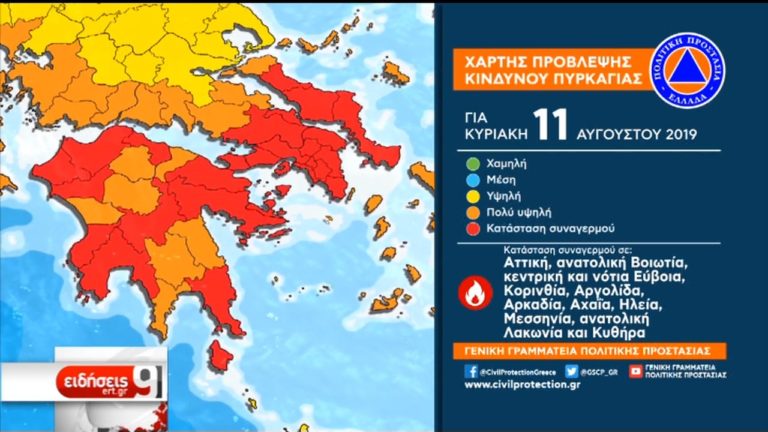 Σε ύψιστη επιφυλακή η Πολιτική Προστασία – Υψηλές θερμοκρασίες όλη την εβδομάδα (video)