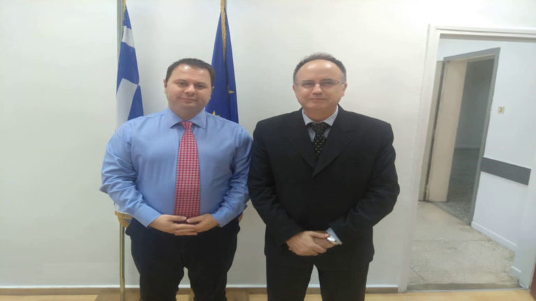 Συνάντηση Αριστοτέλη Μπασδάνη με τον Γενικό Γραμματέα Εμπορίου