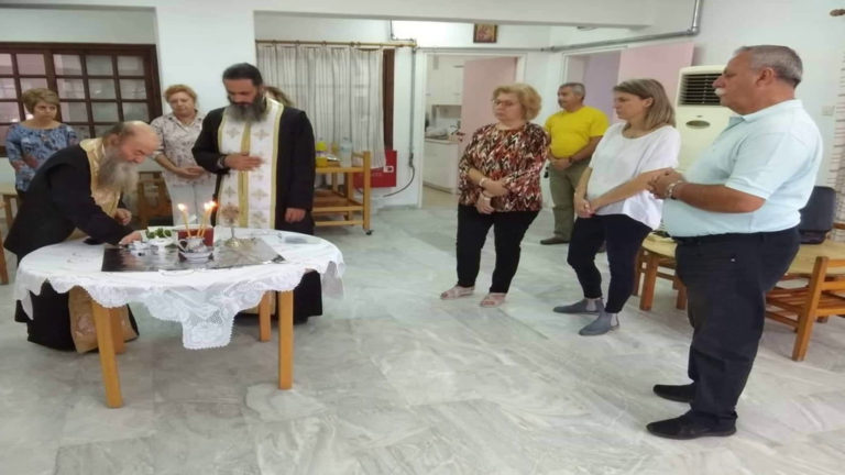 Ο αγιασμός στον Δημοτικό Παιδικό Σταθμό Σκοπέλου