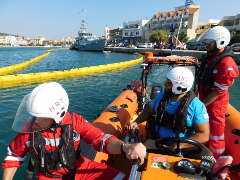 Σε εφαρμογή το Σχέδιο Αντιμετώπισης Θαλάσσιας Ρύπανσης στο λιμάνι Μυτιλήνης