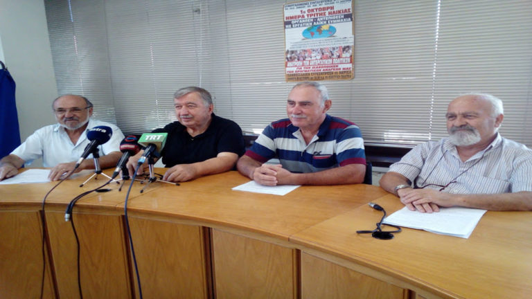 Πανθεσσαλική συγκέντρωση διαμαρτυρίας των συνταξιούχων στις 3 Οκτωβρίου