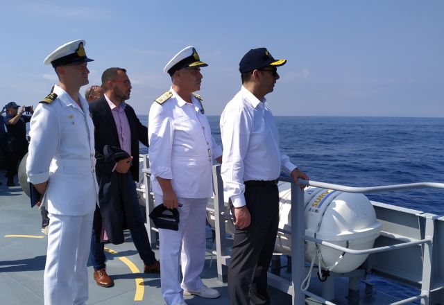 Άσκηση Έρευνας και Διάσωσης παρακολούθησε σήμερα στην Χίο ο Γιάννης Πλακιωτάκης