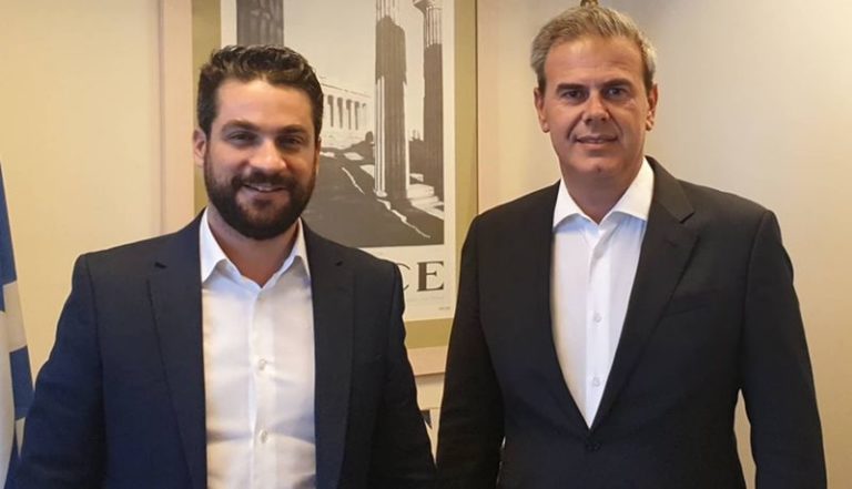 Συνάντηση Δημάρχου Χανίων, Π. Σημανδηράκη, με τον Γ.Γ. του Ε.Ο.Τ., Δ. Φραγκάκη