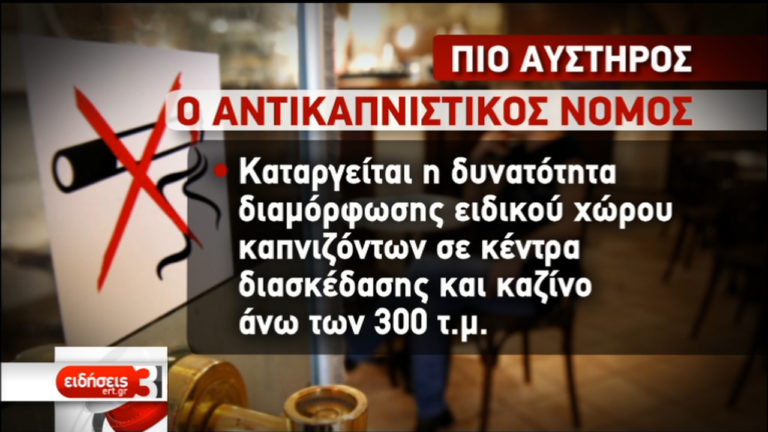 Κατατέθηκε στη Βουλή το νομοσχέδιο για τον αντικαπνιστικό νόμο (video)