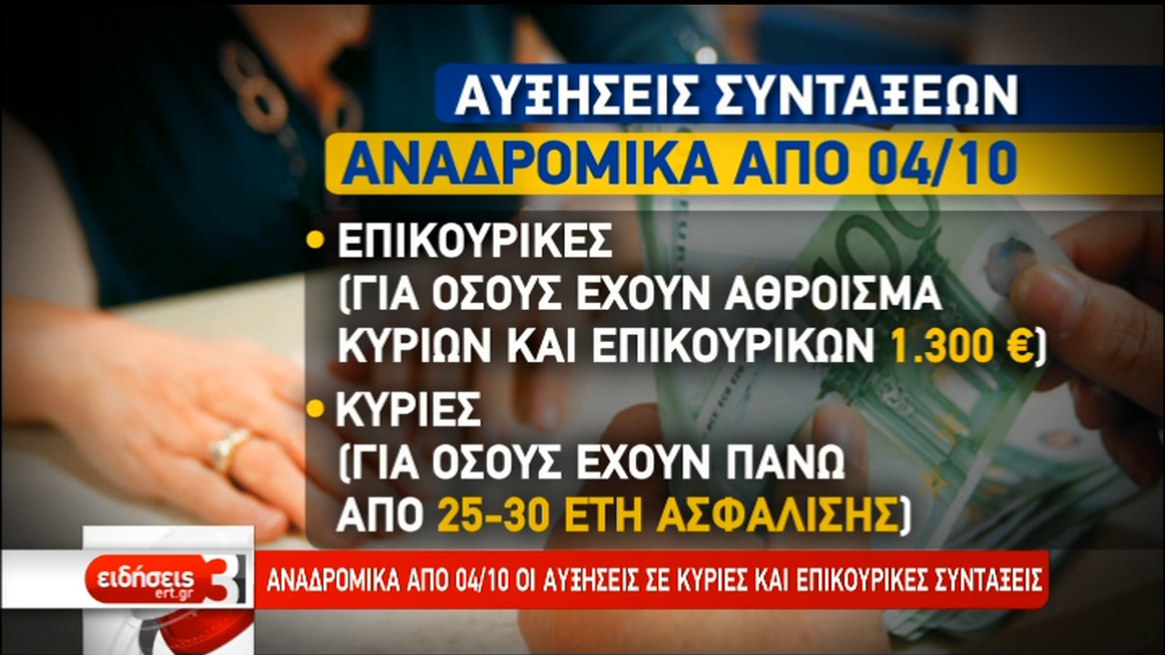 Αυξήσεις και αναδρομικά στις συντάξεις από την απόφαση του ΣτΕ (video)