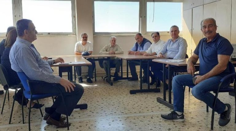 Σύσκεψη στο Πλωμάρι με Χ.Αθανασίου και Σ.Κύτελη