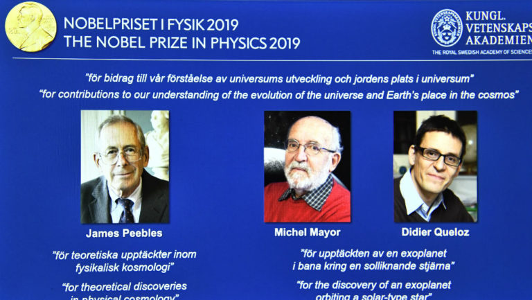 Νόμπελ Φυσικής 2019: Στους κοσμολόγους Τζέιμς Πίμπλς, Μισέλ Μαγιόρ, Ντιντιέ Κελόζ