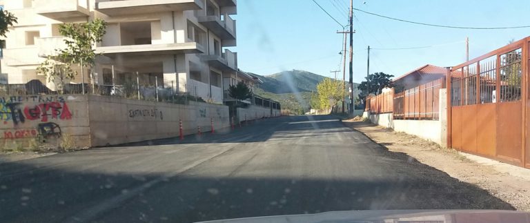 Τρίπολη: Ασφαλτόστρωση στο δρόμο του πανεπιστημίου