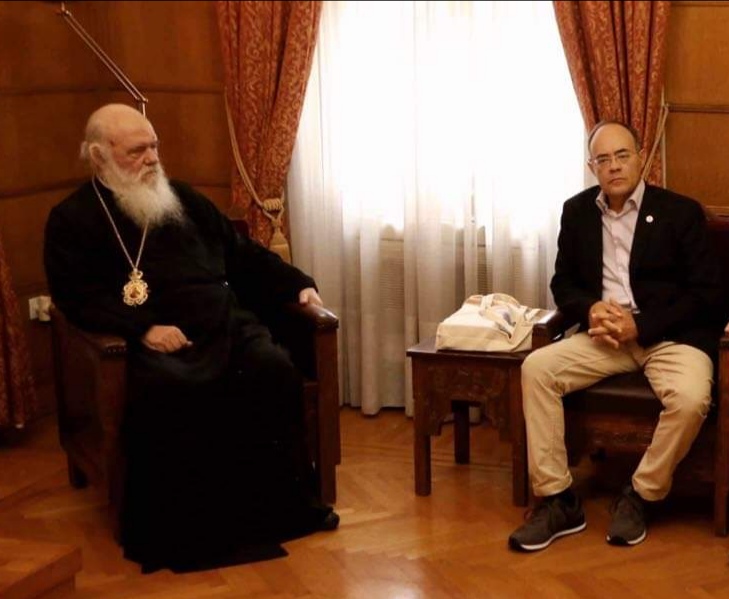 Συνάντηση Α. Μιχαηλίδη με τον Αρχιεπίσκοπο Ιερώνυμο, συζήτησαν και για προσφυγικό