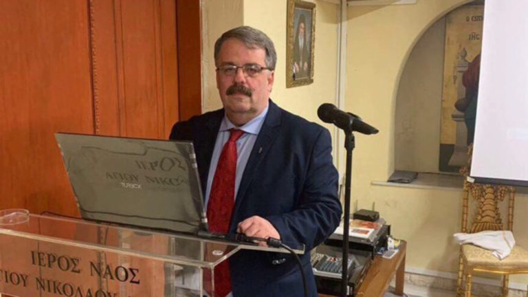 Ο ιατρός Ιωάννης Καλούσης στην ομιλία της Χριστιανικής Στέγης Βόλου
