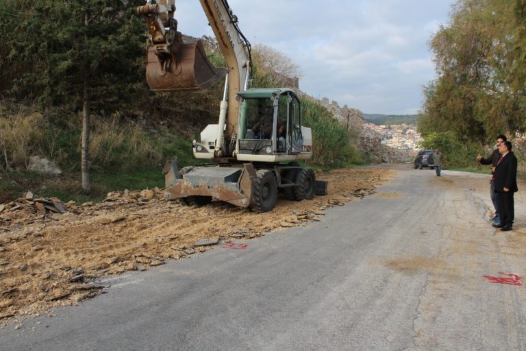 Ξεκίνησαν οι εργασίες ανάπλασης περιφερειακής πρόσβασης Κάστρου Μυτιλήνης
