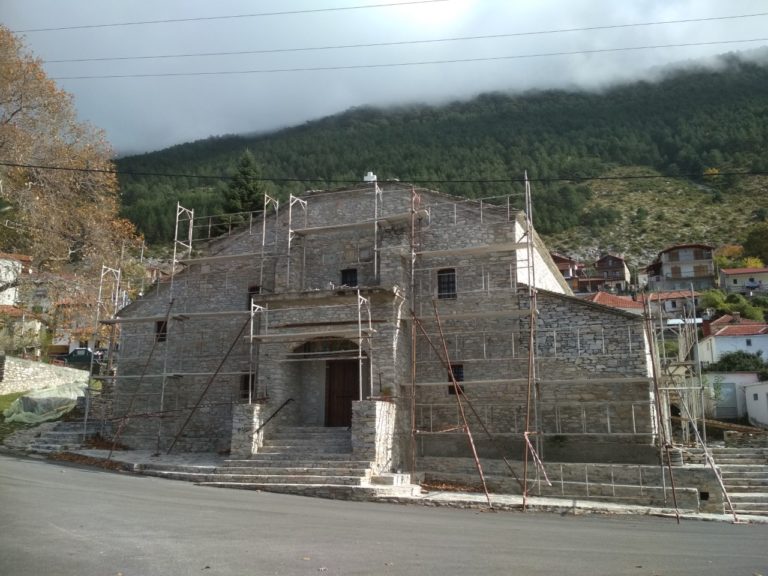 Προχωρούν οι εργασίες αποκατάστασης στον Ι.Ν. Αγίας Παρασκευής στον Κοκκινοπηλό