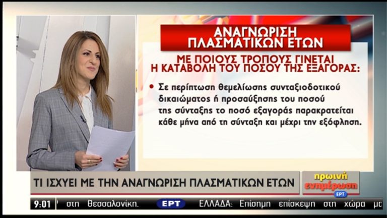 Συντάξεις: Τι ισχύει με την αναγνώριση πλασματικών ετών (video)