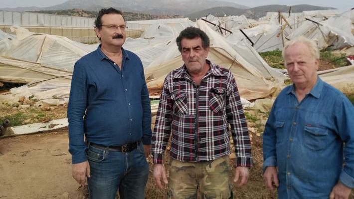 Περιοδεία της “Λαϊκής Συσπείρωσης” στις πληγείσες περιοχές