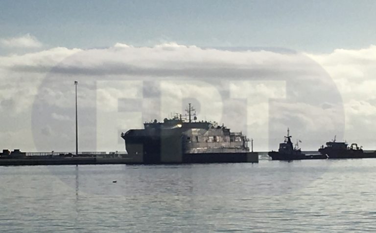 Αλεξανδρούπολη: «Eδεσε» στο λιμάνι το πολεμικό πλοίο «USNS Carson City»