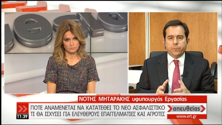 Ν.Μηταράκης στην ΕΡΤ: Δεν θα επιβαρυνθούν οι αγρότες από το νέο σύστημα εισφορών (video)