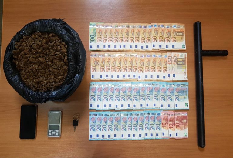 Με 1.800 γρ χασίς ένας 22χρονος στη Μυτιλήνη