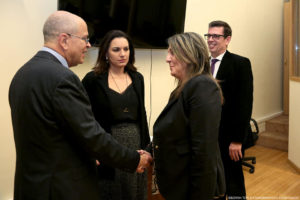 Η Ολ. Τελιγιορίδου σε συνάντηση με τον Πρέσβη του Ισραήλ