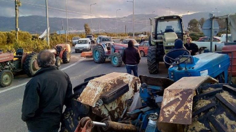 Συλλαλητήριο αγροτών ενόψει της επίσκεψης Μ. Βορίδη