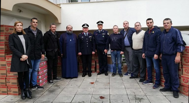 Προσφορά της ΕΛ.ΑΣ. στα συσσίτια της Μητρόπολης Λαρίσης και Τυρνάβου