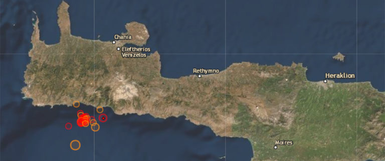Χανιά: Συνεχίζεται η σεισμική δραστηριότητα