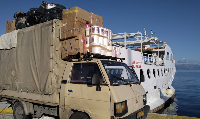 Κέρκυρα: Πάνω από 3 τόνους η ανθωπιστική βοήθεια που συγκεντρώθηκε στην ΕΡΤ