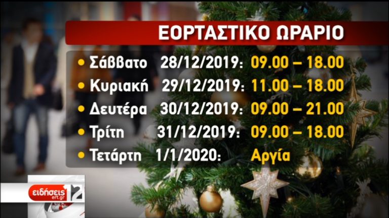 Αγορές με τσουχτερό κρύο- Το ωράριο των καταστημάτων (video)