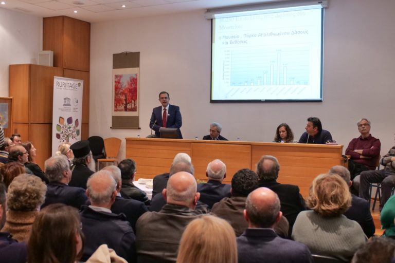 Απολογισμός δράσεων στην κοπή πίτας του Μουσείου Φυσικής Ιστορίας Απολιθωμένου Δάσους Λέσβου