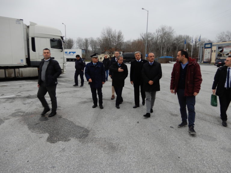 Σέρρες : Ο υφυπουργός Εσωτερικών Θ. Καράογλου στο τελωνείο του Προμαχώνα