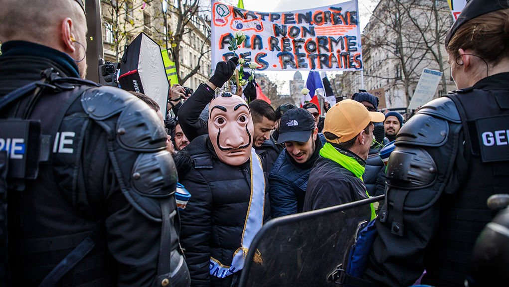 Γαλλία: Διαδηλώσεων συνέχεια ενάντια στη μεταρρύθμιση του συνταξιοδοτικού συστήματος