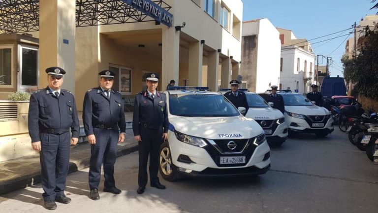 Αστυνομική Διεύθυνση Χίου: παραλαβή τριών νέων περιπολικών
