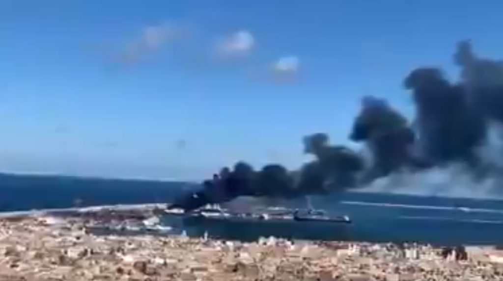 Aναχαίτιση τουρκικού πλοίου από δυνάμεις της ανατολικής Λιβύης