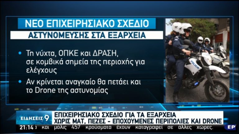 Εξάρχεια: Σε εφαρμογή την Τετάρτη το νέο επιχειρησιακό σχέδιο αστυνόμευσης (video)