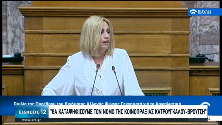 Φ.Γεννηματά: Μακιγιάζ της ΝΔ στον νόμο Κατρούγκαλου το νέο ασφαλιστικό (video)