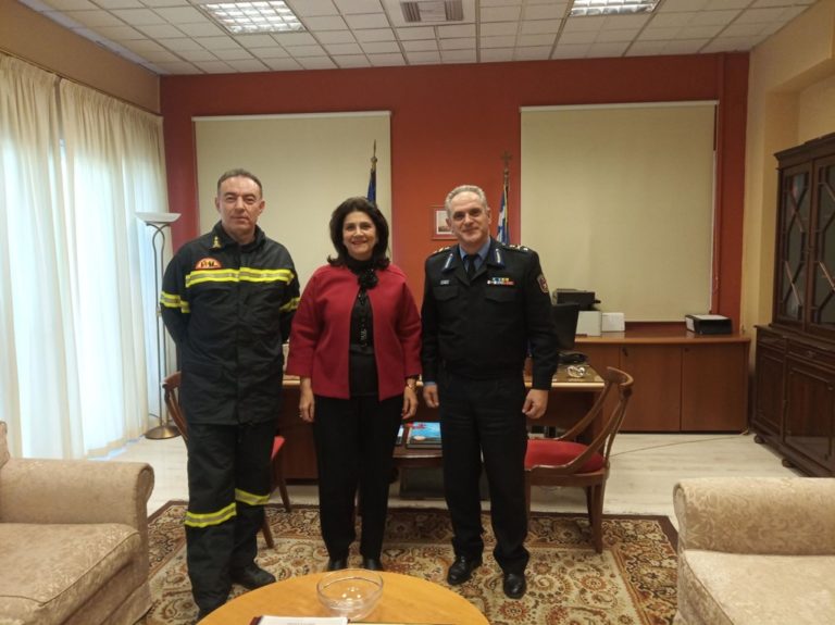 Κέρκυρα: Συνάντηση Ρ. Κράτσα με τους νέους διοικητές της πυροσβεστικής