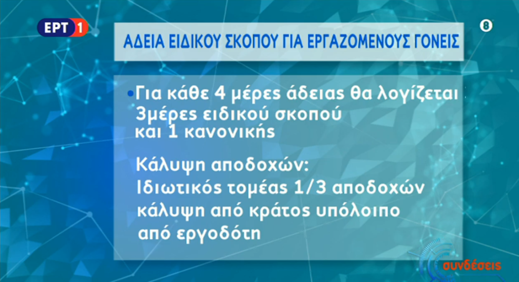 Έκτακτα μέτρα για τον κορονοϊό-Άδεια ειδικού σκοπού για τους γονείς (video)